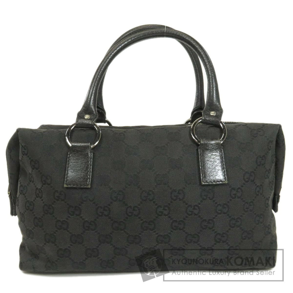 Gucci GG Canvas Boston Handbag Shoulder Bag black